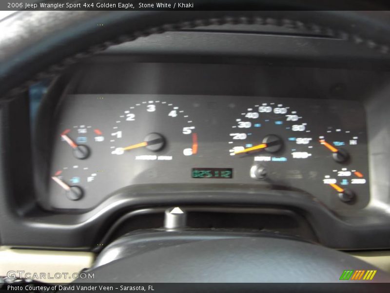 Stone White / Khaki 2006 Jeep Wrangler Sport 4x4 Golden Eagle