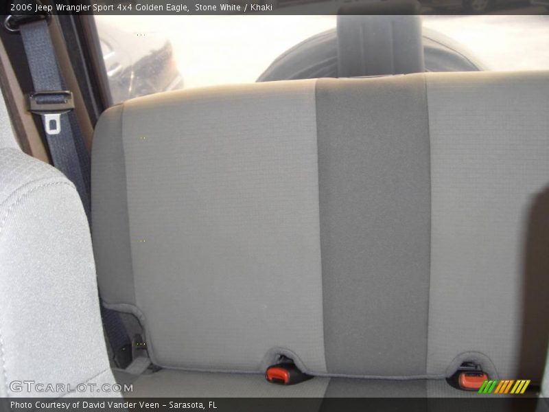 Stone White / Khaki 2006 Jeep Wrangler Sport 4x4 Golden Eagle