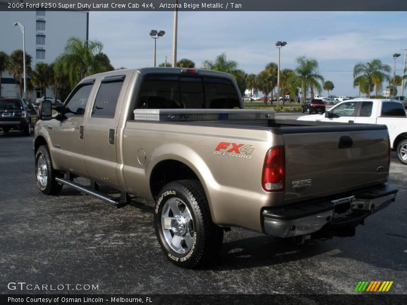 Arizona Beige Metallic / Tan 2006 Ford F250 Super Duty Lariat Crew Cab 4x4