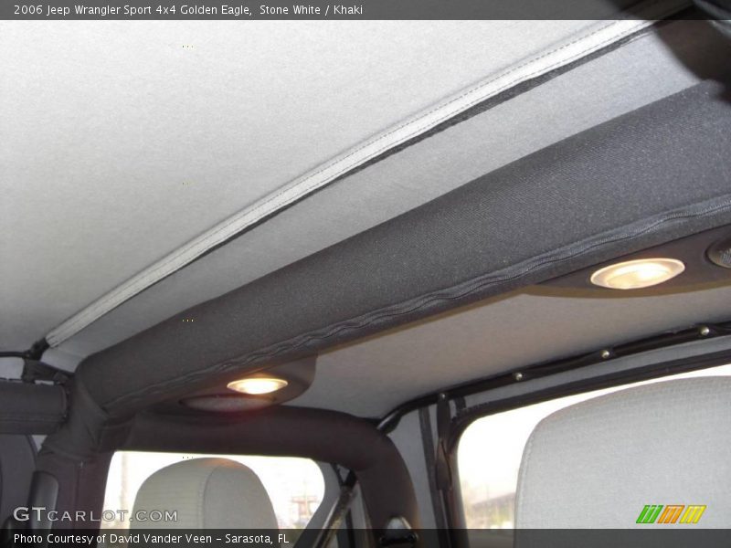 Stone White / Khaki 2006 Jeep Wrangler Sport 4x4 Golden Eagle