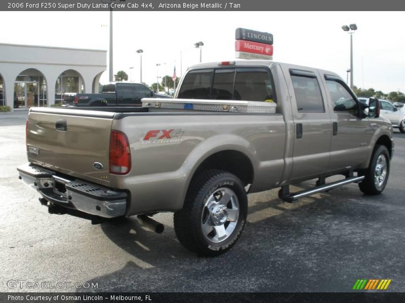 Arizona Beige Metallic / Tan 2006 Ford F250 Super Duty Lariat Crew Cab 4x4