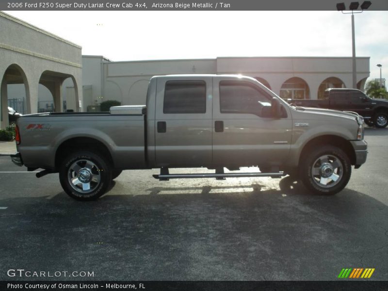 Arizona Beige Metallic / Tan 2006 Ford F250 Super Duty Lariat Crew Cab 4x4