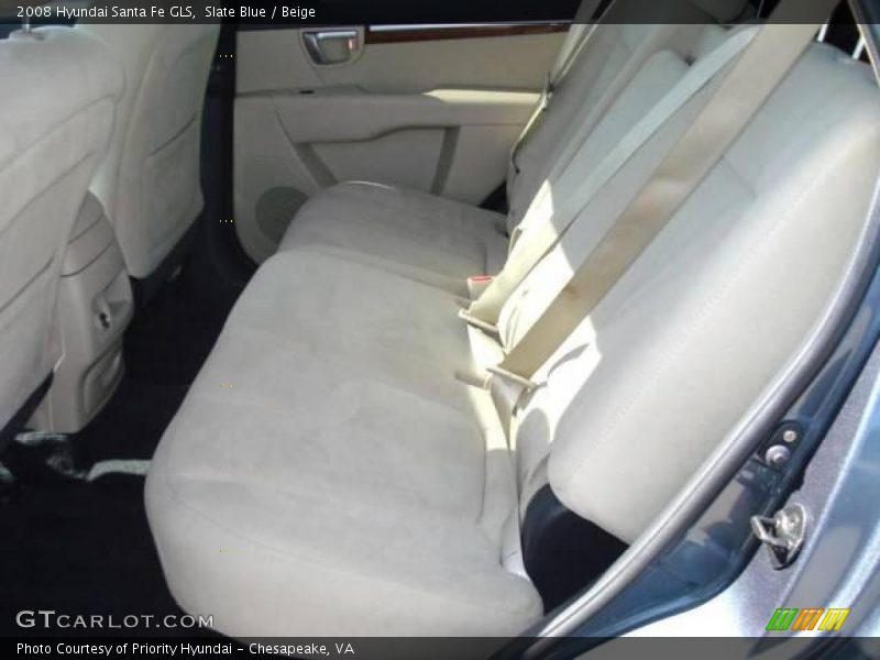 Slate Blue / Beige 2008 Hyundai Santa Fe GLS