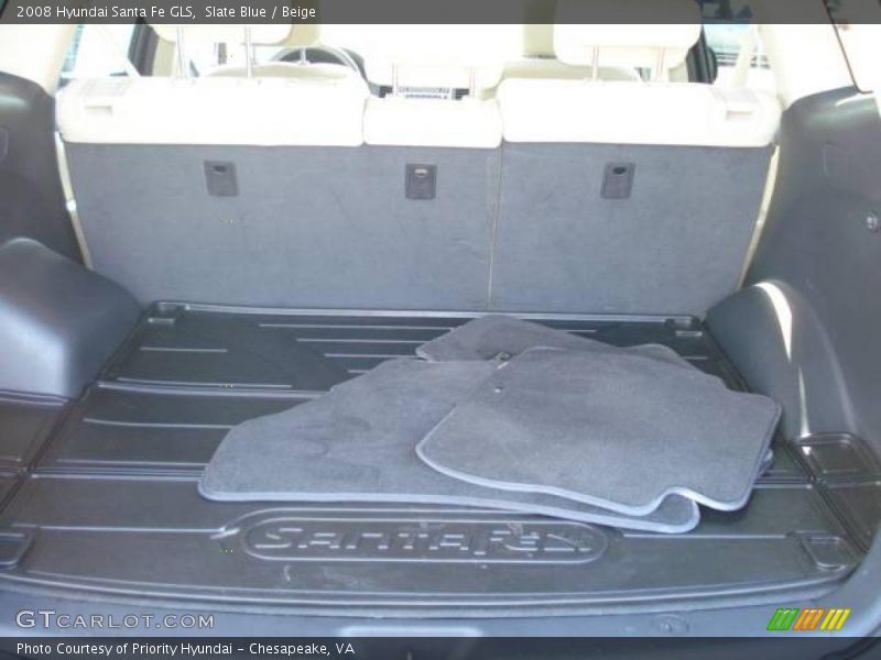 Slate Blue / Beige 2008 Hyundai Santa Fe GLS