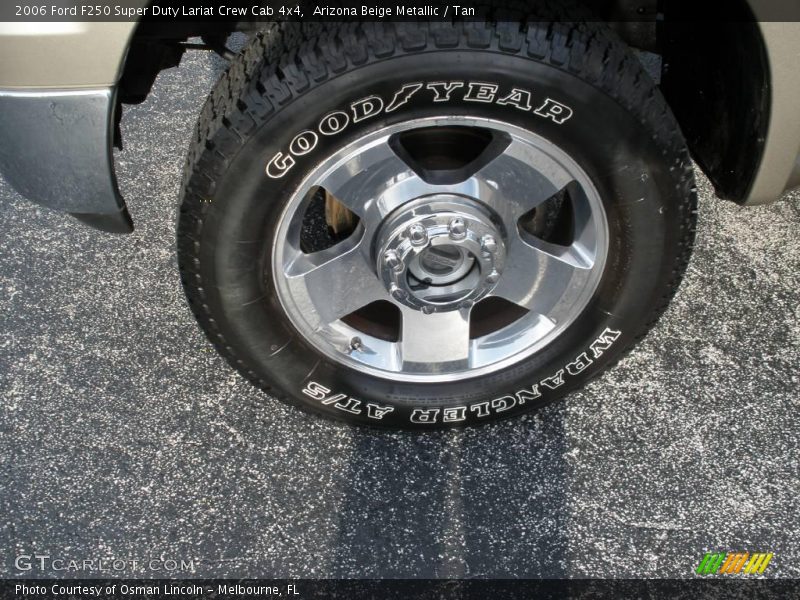 Arizona Beige Metallic / Tan 2006 Ford F250 Super Duty Lariat Crew Cab 4x4