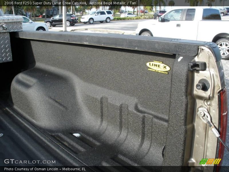 Arizona Beige Metallic / Tan 2006 Ford F250 Super Duty Lariat Crew Cab 4x4