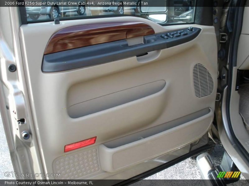 Arizona Beige Metallic / Tan 2006 Ford F250 Super Duty Lariat Crew Cab 4x4