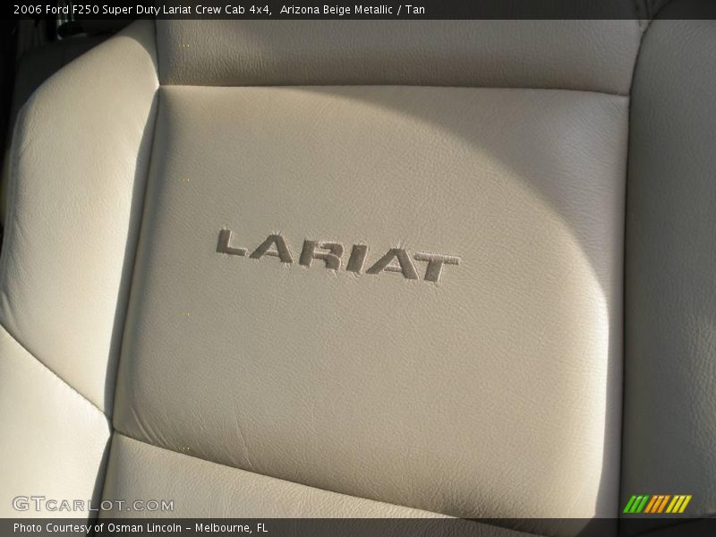 Arizona Beige Metallic / Tan 2006 Ford F250 Super Duty Lariat Crew Cab 4x4