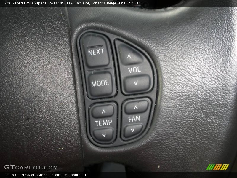 Arizona Beige Metallic / Tan 2006 Ford F250 Super Duty Lariat Crew Cab 4x4