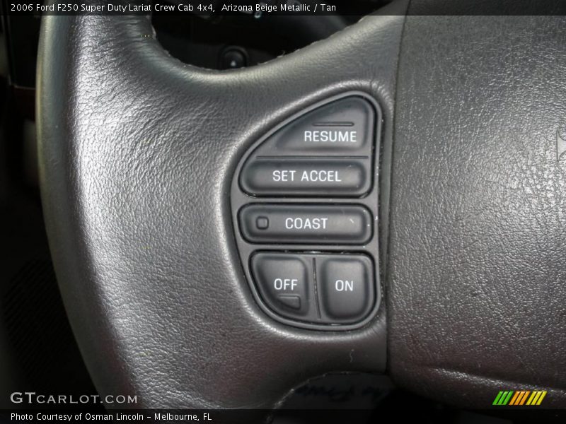 Arizona Beige Metallic / Tan 2006 Ford F250 Super Duty Lariat Crew Cab 4x4