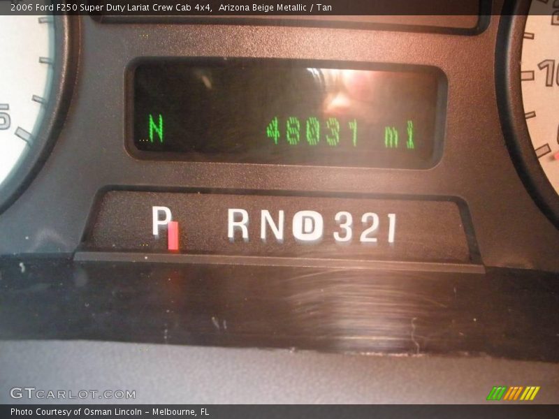 Arizona Beige Metallic / Tan 2006 Ford F250 Super Duty Lariat Crew Cab 4x4