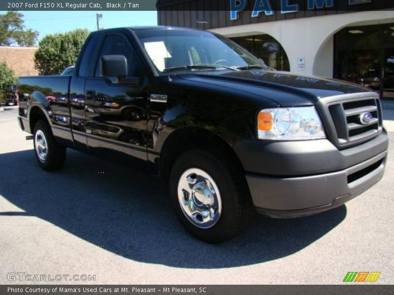 Black / Tan 2007 Ford F150 XL Regular Cab