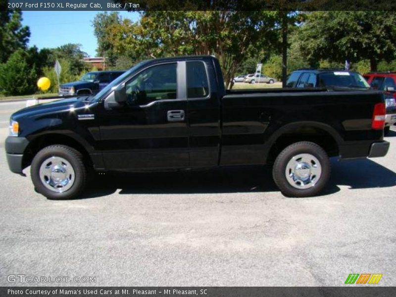 Black / Tan 2007 Ford F150 XL Regular Cab