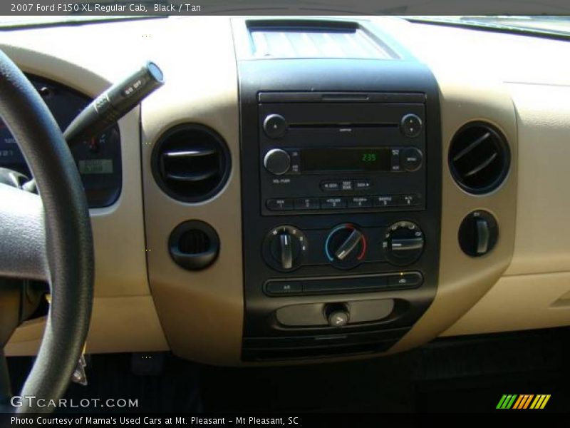 Black / Tan 2007 Ford F150 XL Regular Cab