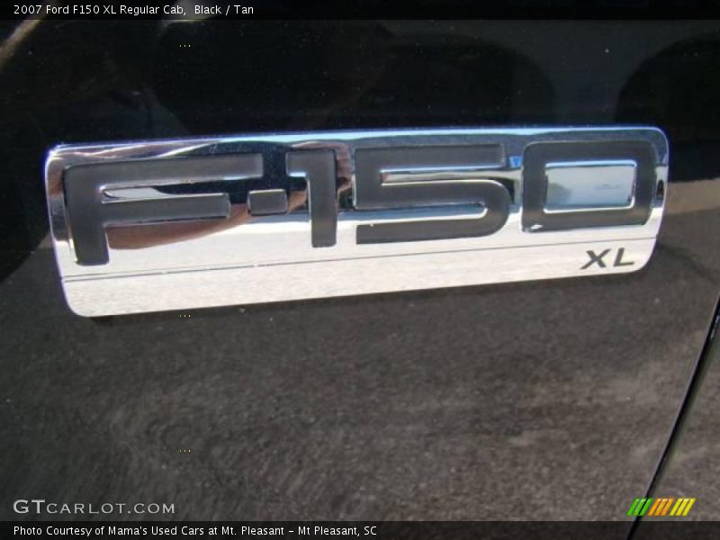 Black / Tan 2007 Ford F150 XL Regular Cab