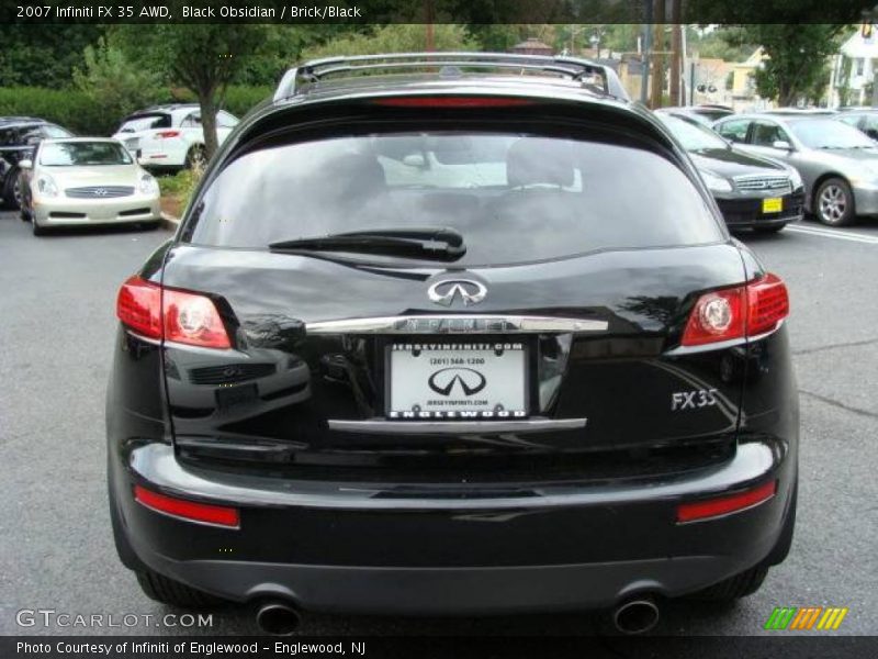 Black Obsidian / Brick/Black 2007 Infiniti FX 35 AWD