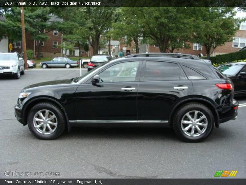Black Obsidian / Brick/Black 2007 Infiniti FX 35 AWD