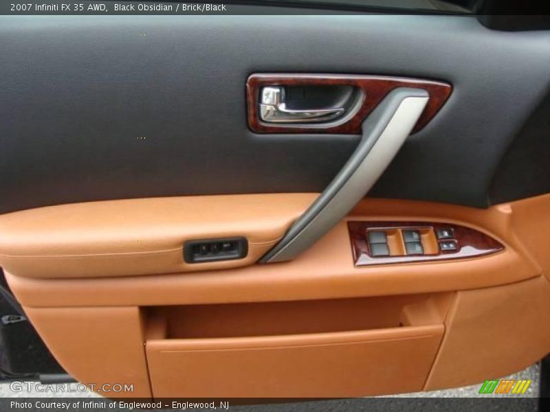 Black Obsidian / Brick/Black 2007 Infiniti FX 35 AWD