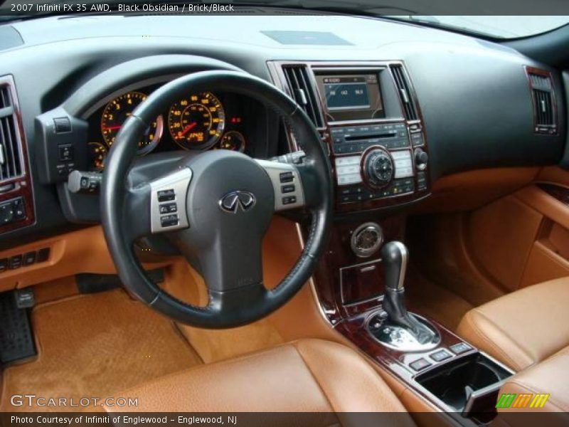 Black Obsidian / Brick/Black 2007 Infiniti FX 35 AWD