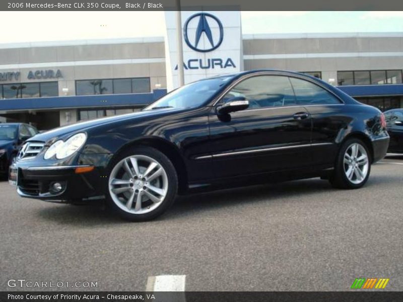 Black / Black 2006 Mercedes-Benz CLK 350 Coupe