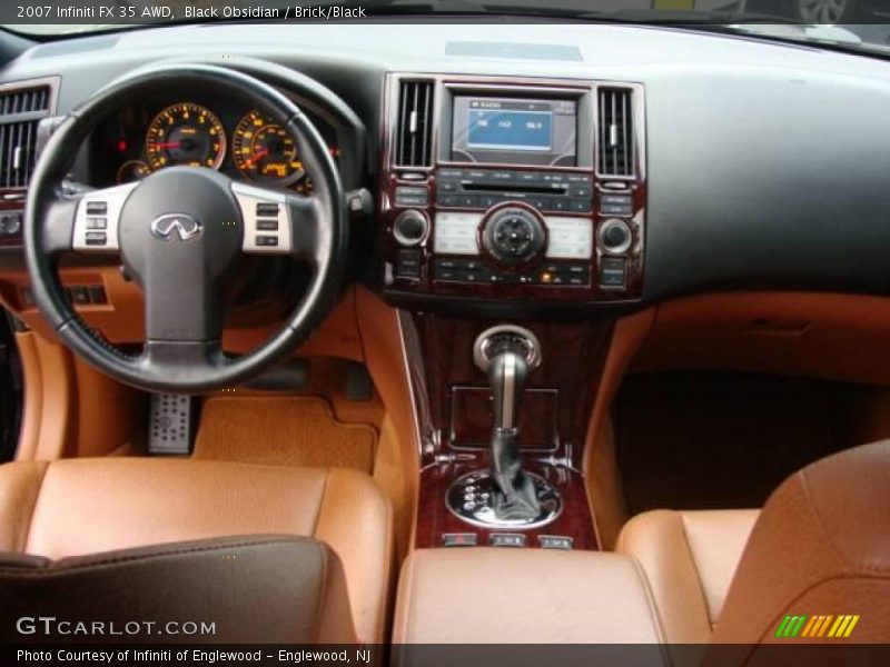 Black Obsidian / Brick/Black 2007 Infiniti FX 35 AWD