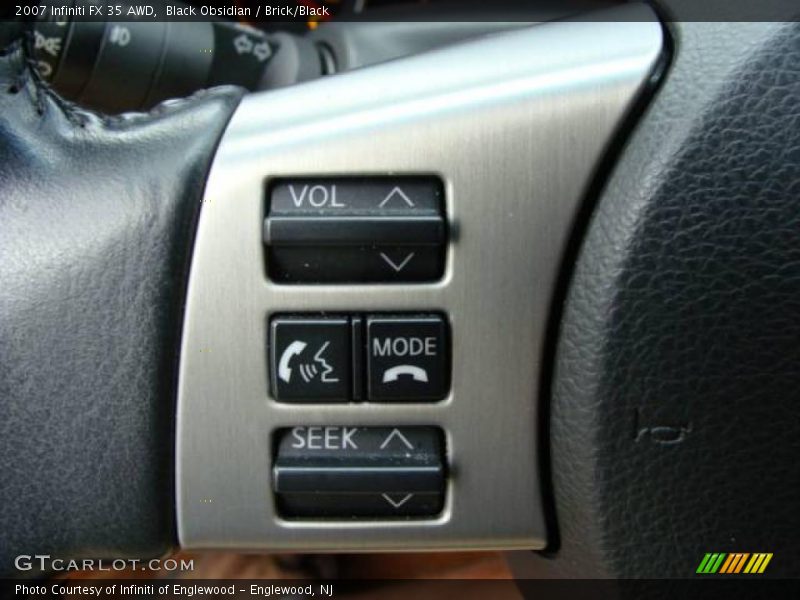Black Obsidian / Brick/Black 2007 Infiniti FX 35 AWD