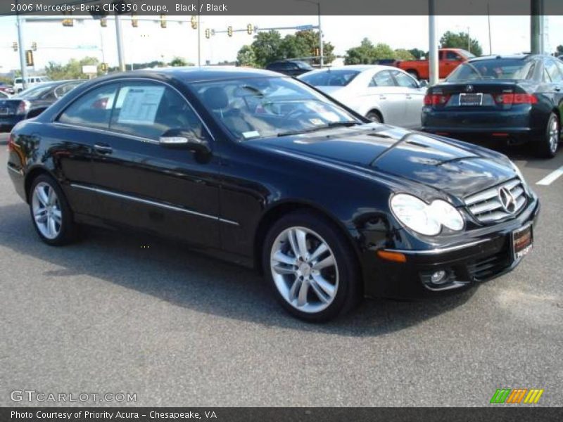 Black / Black 2006 Mercedes-Benz CLK 350 Coupe