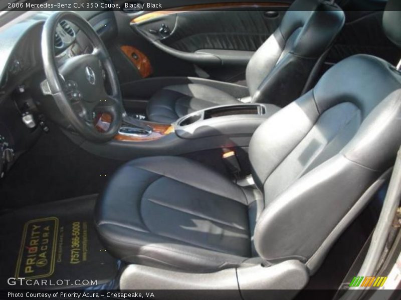 Black / Black 2006 Mercedes-Benz CLK 350 Coupe