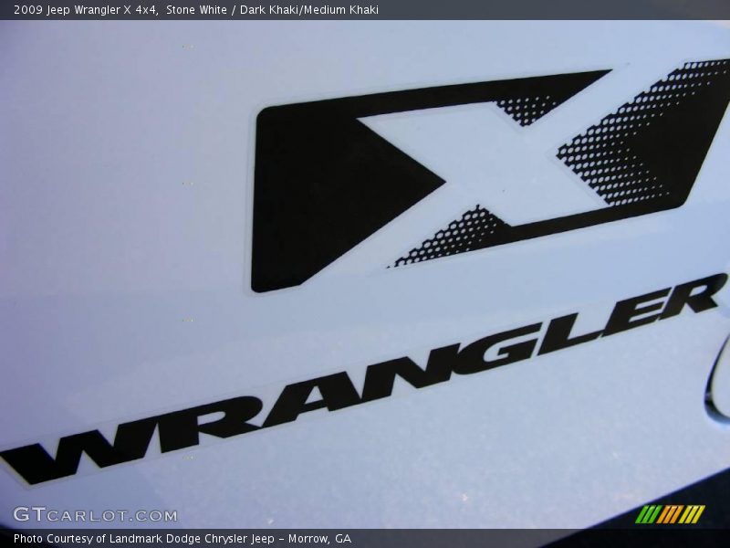 Stone White / Dark Khaki/Medium Khaki 2009 Jeep Wrangler X 4x4