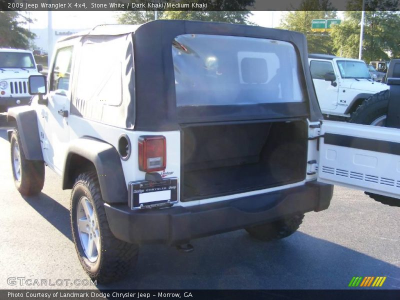 Stone White / Dark Khaki/Medium Khaki 2009 Jeep Wrangler X 4x4
