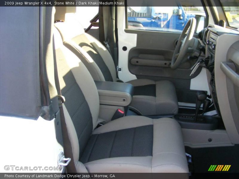 Stone White / Dark Khaki/Medium Khaki 2009 Jeep Wrangler X 4x4