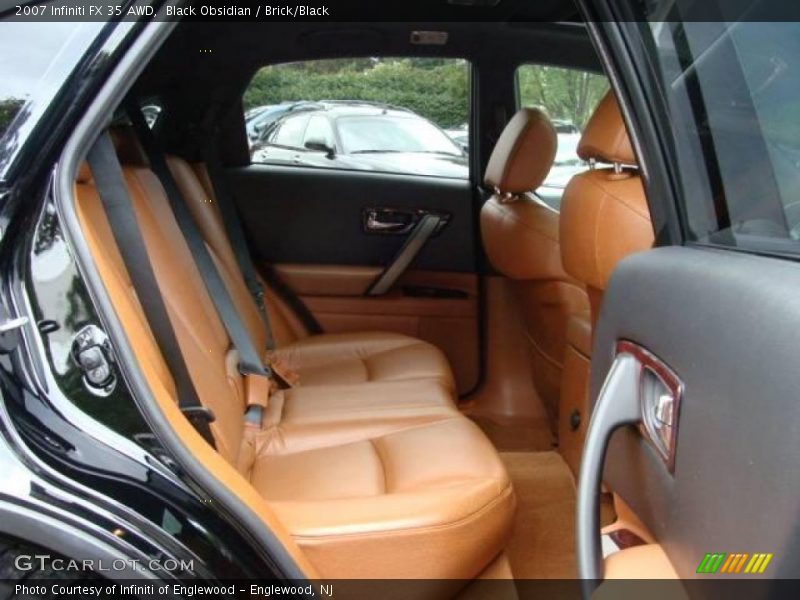Black Obsidian / Brick/Black 2007 Infiniti FX 35 AWD