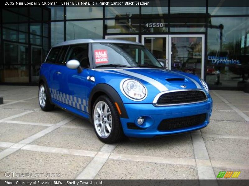 Laser Blue Metallic / Punch Carbon Black Leather 2009 Mini Cooper S Clubman
