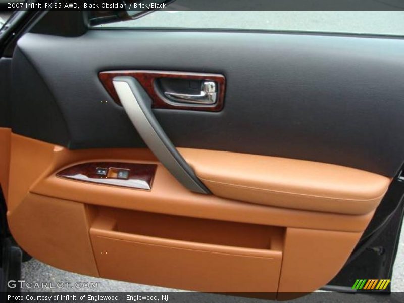 Black Obsidian / Brick/Black 2007 Infiniti FX 35 AWD
