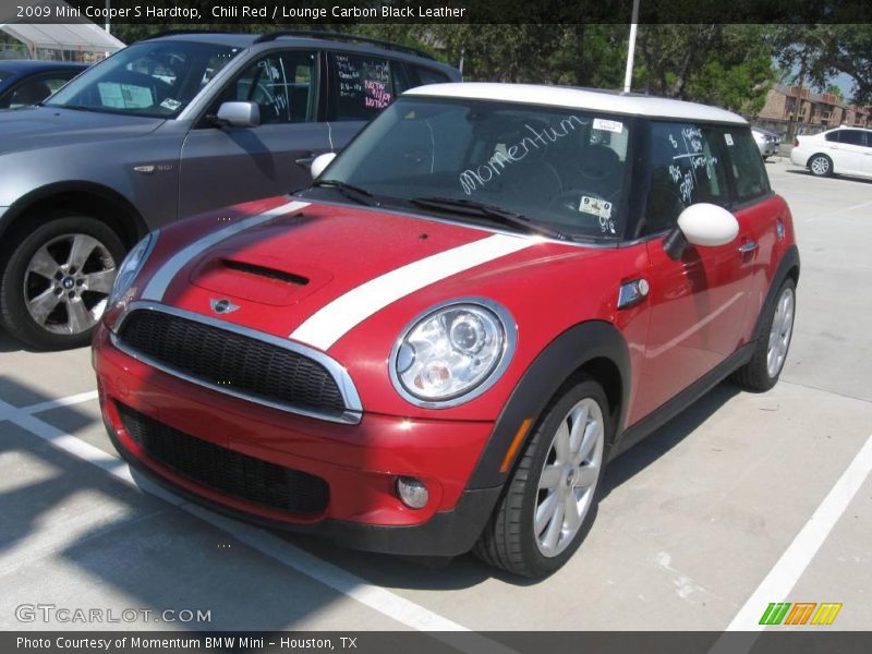 Chili Red / Lounge Carbon Black Leather 2009 Mini Cooper S Hardtop