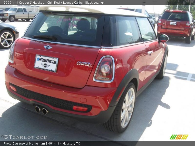 Chili Red / Lounge Carbon Black Leather 2009 Mini Cooper S Hardtop