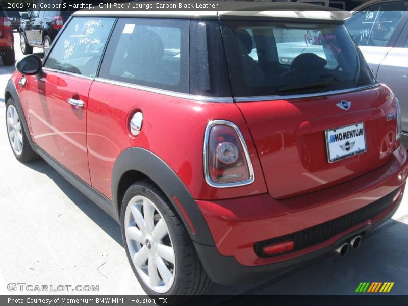 Chili Red / Lounge Carbon Black Leather 2009 Mini Cooper S Hardtop