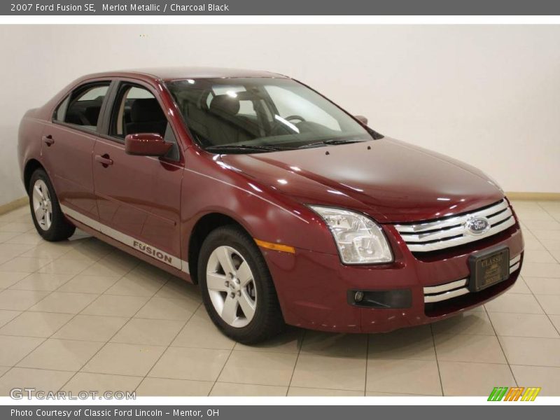 Merlot Metallic / Charcoal Black 2007 Ford Fusion SE
