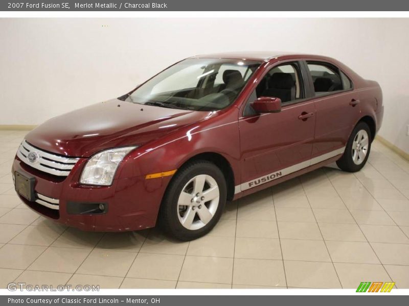 Merlot Metallic / Charcoal Black 2007 Ford Fusion SE