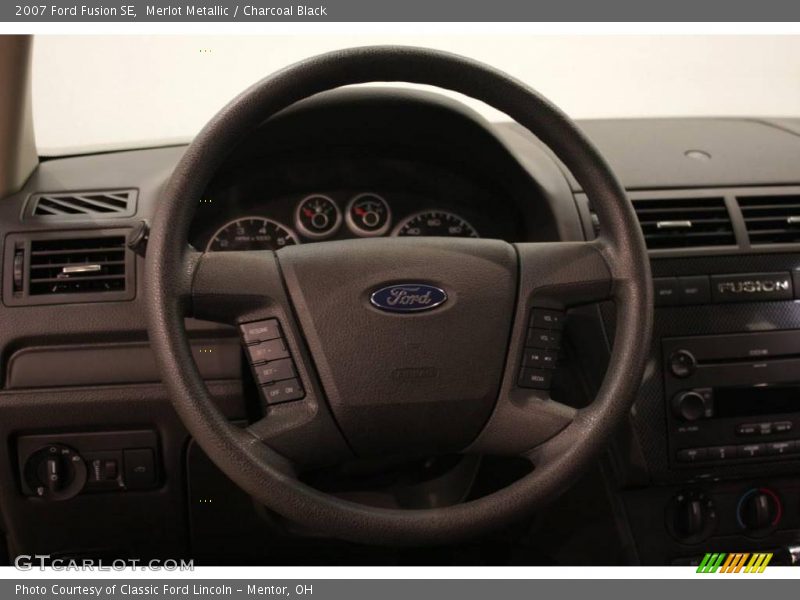 Merlot Metallic / Charcoal Black 2007 Ford Fusion SE