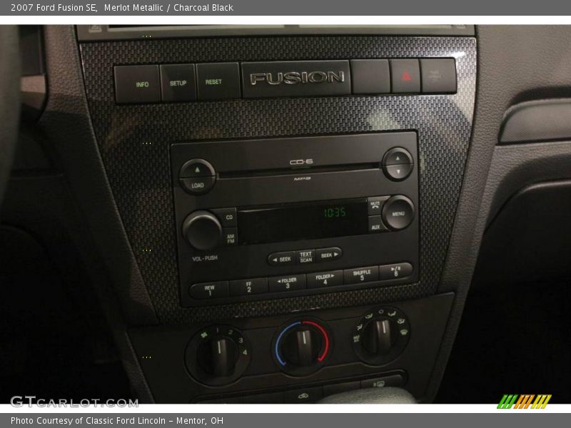 Merlot Metallic / Charcoal Black 2007 Ford Fusion SE