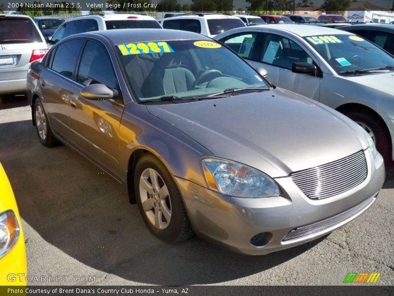 Velvet Beige / Frost Gray 2004 Nissan Altima 2.5 S