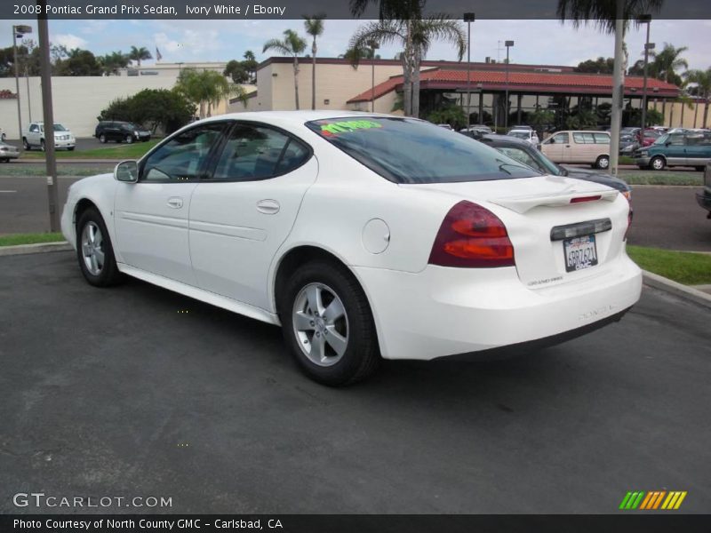 Ivory White / Ebony 2008 Pontiac Grand Prix Sedan