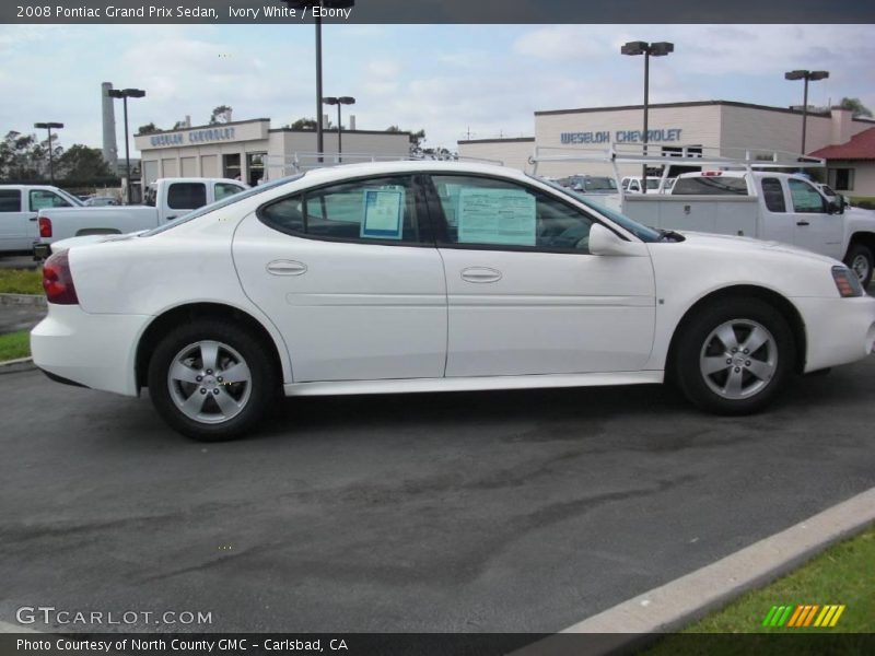 Ivory White / Ebony 2008 Pontiac Grand Prix Sedan