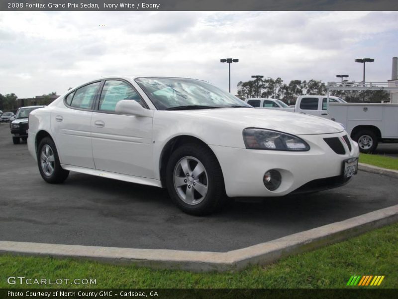 Ivory White / Ebony 2008 Pontiac Grand Prix Sedan