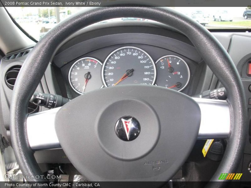 Ivory White / Ebony 2008 Pontiac Grand Prix Sedan