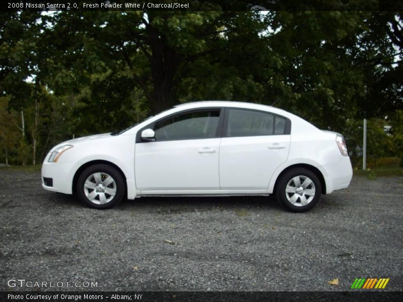Fresh Powder White / Charcoal/Steel 2008 Nissan Sentra 2.0