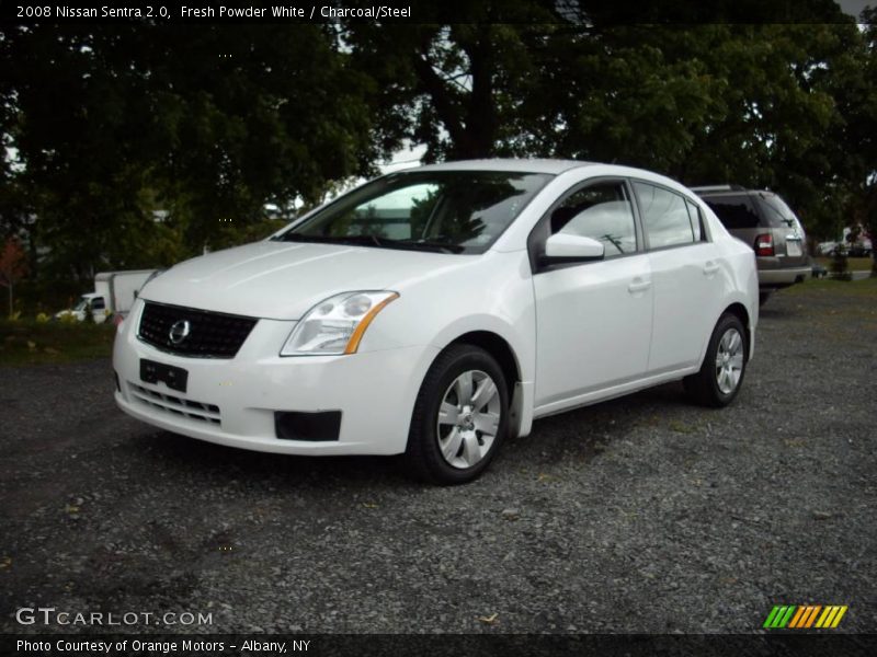 Fresh Powder White / Charcoal/Steel 2008 Nissan Sentra 2.0