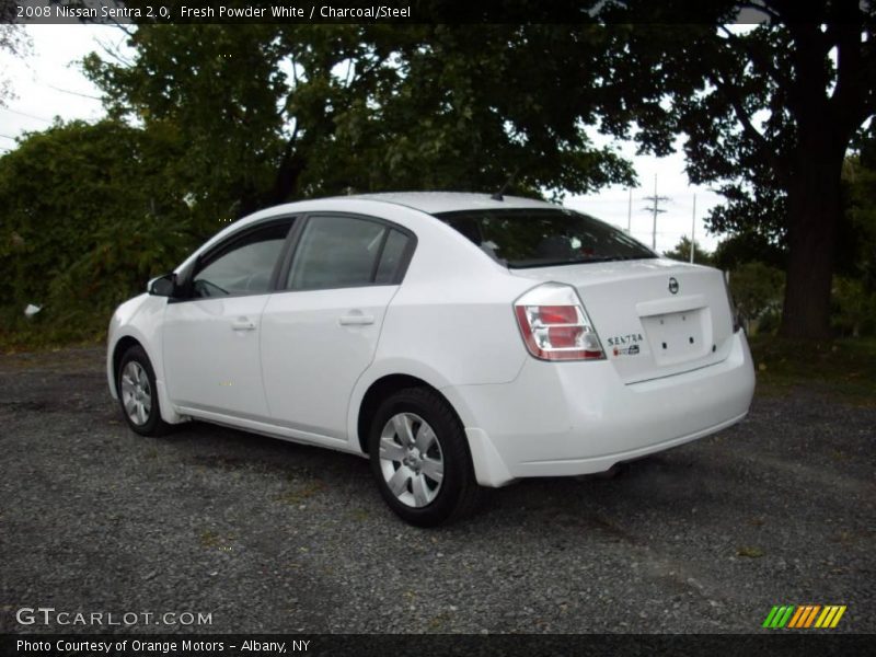 Fresh Powder White / Charcoal/Steel 2008 Nissan Sentra 2.0