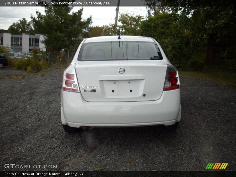 Fresh Powder White / Charcoal/Steel 2008 Nissan Sentra 2.0